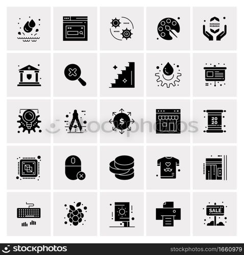 25 Universal Business Icons Vector. Creative Icon Illustration to use in web and Mobile Related project.