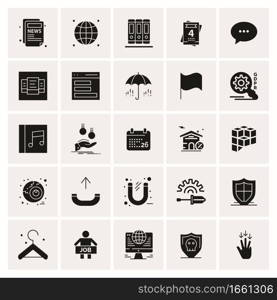 25 Universal Business Icons Vector. Creative Icon Illustration to use in web and Mobile Related project.