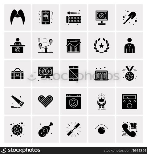 25 Universal Business Icons Vector. Creative Icon Illustration to use in web and Mobile Related project.