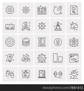 25 Universal Business Icons Vector. Creative Icon Illustration to use in web and Mobile Related project.