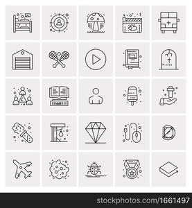 25 Universal Business Icons Vector. Creative Icon Illustration to use in web and Mobile Related project.