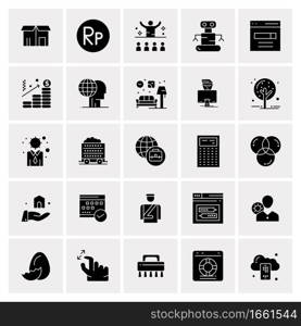 25 Universal Business Icons Vector. Creative Icon Illustration to use in web and Mobile Related project.