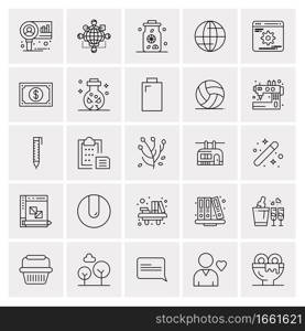 25 Universal Business Icons Vector. Creative Icon Illustration to use in web and Mobile Related project.