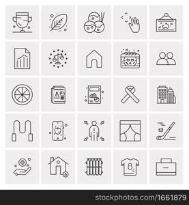 25 Universal Business Icons Vector. Creative Icon Illustration to use in web and Mobile Related project.