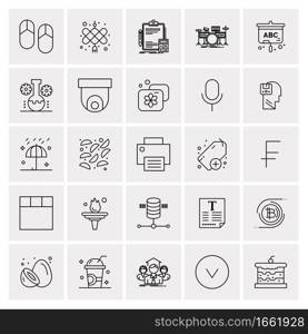 25 Universal Business Icons Vector. Creative Icon Illustration to use in web and Mobile Related project.