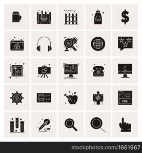 25 Universal Business Icons Vector. Creative Icon Illustration to use in web and Mobile Related project.