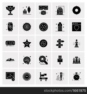 25 Universal Business Icons Vector. Creative Icon Illustration to use in web and Mobile Related project.