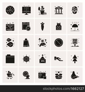 25 Universal Business Icons Vector. Creative Icon Illustration to use in web and Mobile Related project.