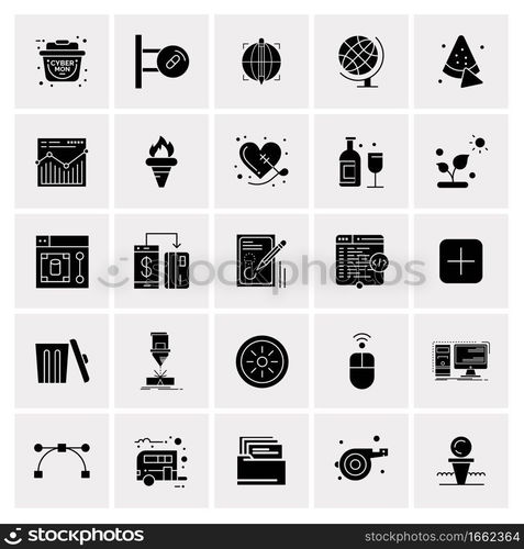 25 Universal Business Icons Vector. Creative Icon Illustration to use in web and Mobile Related project.