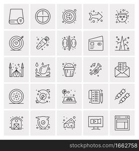 25 Universal Business Icons Vector. Creative Icon Illustration to use in web and Mobile Related project.