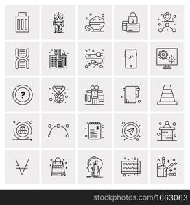 25 Universal Business Icons Vector. Creative Icon Illustration to use in web and Mobile Related project.