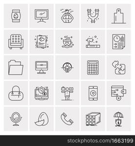 25 Universal Business Icons Vector. Creative Icon Illustration to use in web and Mobile Related project.