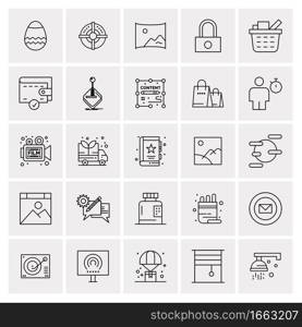 25 Universal Business Icons Vector. Creative Icon Illustration to use in web and Mobile Related project.