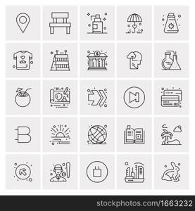 25 Universal Business Icons Vector. Creative Icon Illustration to use in web and Mobile Related project.