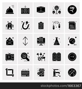 25 Universal Business Icons Vector. Creative Icon Illustration to use in web and Mobile Related project.