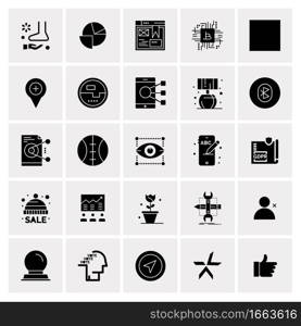 25 Universal Business Icons Vector. Creative Icon Illustration to use in web and Mobile Related project.