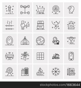 25 Universal Business Icons Vector. Creative Icon Illustration to use in web and Mobile Related project.