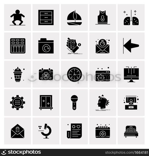 25 Universal Business Icons Vector. Creative Icon Illustration to use in web and Mobile Related project.