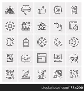 25 Universal Business Icons Vector. Creative Icon Illustration to use in web and Mobile Related project.