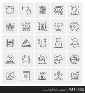 25 Universal Business Icons Vector. Creative Icon Illustration to use in web and Mobile Related project.