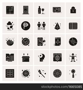 25 Universal Business Icons Vector. Creative Icon Illustration to use in web and Mobile Related project.