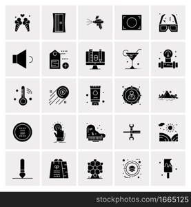 25 Universal Business Icons Vector. Creative Icon Illustration to use in web and Mobile Related project.