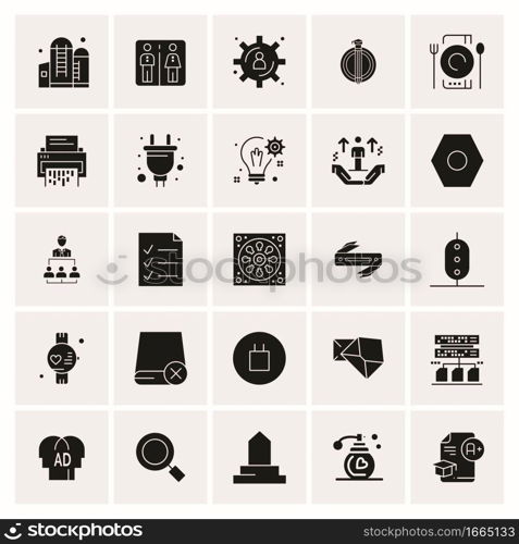 25 Universal Business Icons Vector. Creative Icon Illustration to use in web and Mobile Related project.