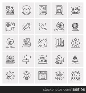 25 Universal Business Icons Vector. Creative Icon Illustration to use in web and Mobile Related project.