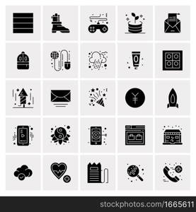 25 Universal Business Icons Vector. Creative Icon Illustration to use in web and Mobile Related project.