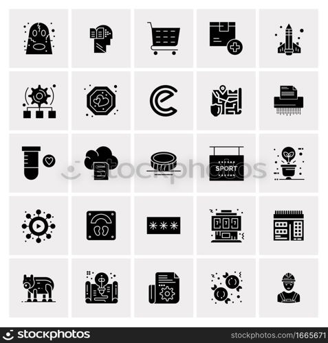 25 Universal Business Icons Vector. Creative Icon Illustration to use in web and Mobile Related project.