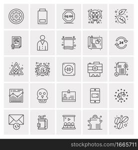 25 Universal Business Icons Vector. Creative Icon Illustration to use in web and Mobile Related project.