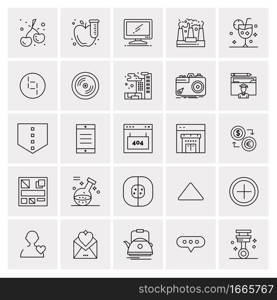 25 Universal Business Icons Vector. Creative Icon Illustration to use in web and Mobile Related project.