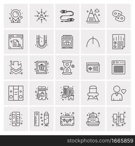 25 Universal Business Icons Vector. Creative Icon Illustration to use in web and Mobile Related project.