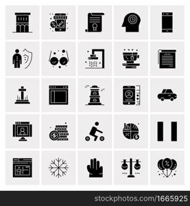 25 Universal Business Icons Vector. Creative Icon Illustration to use in web and Mobile Related project.