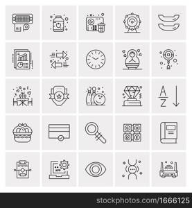 25 Universal Business Icons Vector. Creative Icon Illustration to use in web and Mobile Related project.