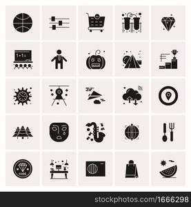 25 Universal Business Icons Vector. Creative Icon Illustration to use in web and Mobile Related project.