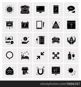 25 Universal Business Icons Vector. Creative Icon Illustration to use in web and Mobile Related project.