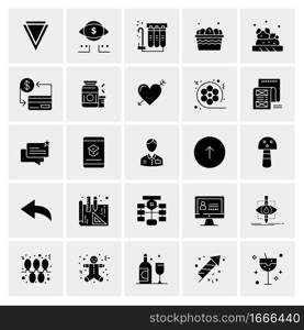 25 Universal Business Icons Vector. Creative Icon Illustration to use in web and Mobile Related project.