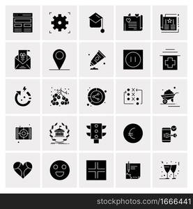 25 Universal Business Icons Vector. Creative Icon Illustration to use in web and Mobile Related project.