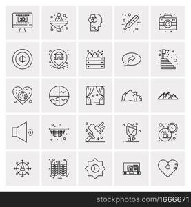 25 Universal Business Icons Vector. Creative Icon Illustration to use in web and Mobile Related project.