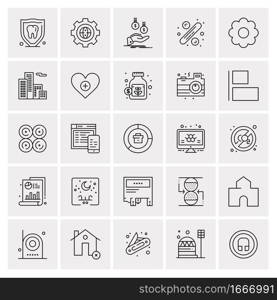 25 Universal Business Icons Vector. Creative Icon Illustration to use in web and Mobile Related project.