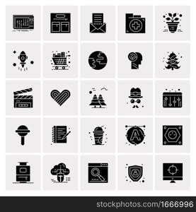 25 Universal Business Icons Vector. Creative Icon Illustration to use in web and Mobile Related project.