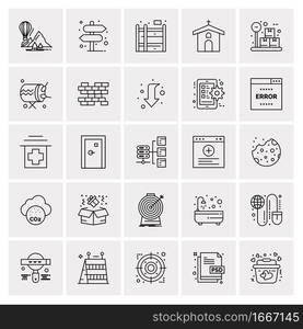 25 Universal Business Icons Vector. Creative Icon Illustration to use in web and Mobile Related project.