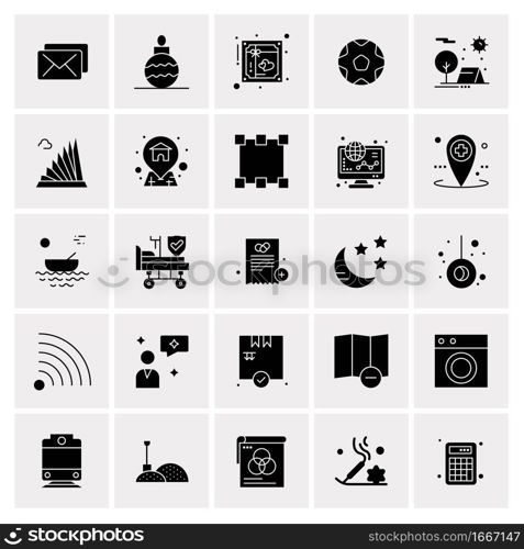 25 Universal Business Icons Vector. Creative Icon Illustration to use in web and Mobile Related project.