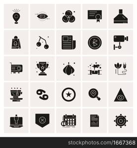 25 Universal Business Icons Vector. Creative Icon Illustration to use in web and Mobile Related project.