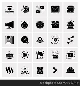 25 Universal Business Icons Vector. Creative Icon Illustration to use in web and Mobile Related project.