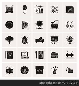 25 Universal Business Icons Vector. Creative Icon Illustration to use in web and Mobile Related project.