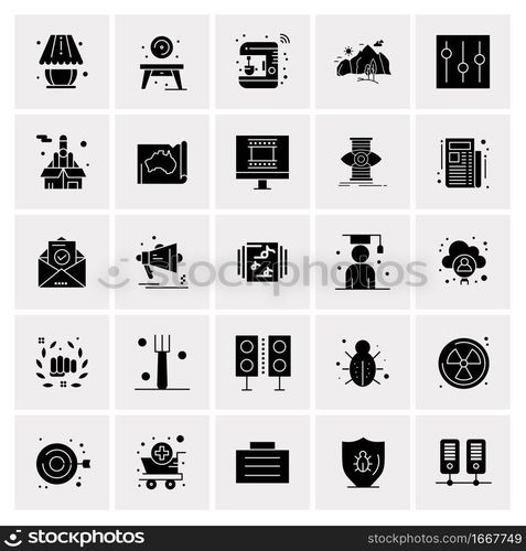 25 Universal Business Icons Vector. Creative Icon Illustration to use in web and Mobile Related project.