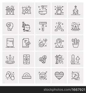 25 Universal Business Icons Vector. Creative Icon Illustration to use in web and Mobile Related project.