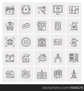 25 Universal Business Icons Vector. Creative Icon Illustration to use in web and Mobile Related project.